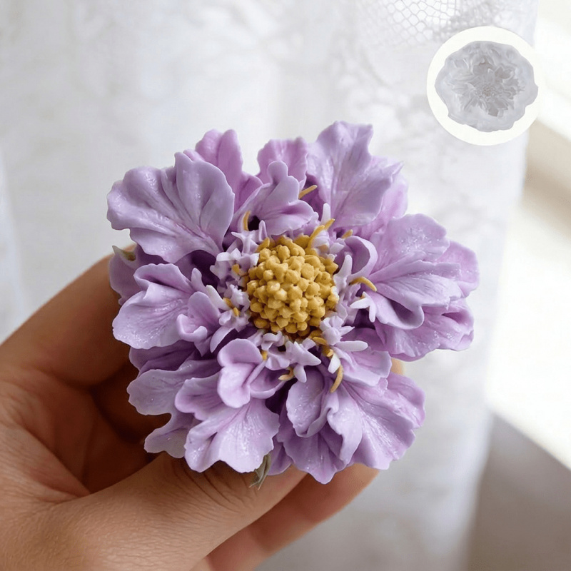 Soap Making Silicone Molds - 1 moule en silicone pour fleurs