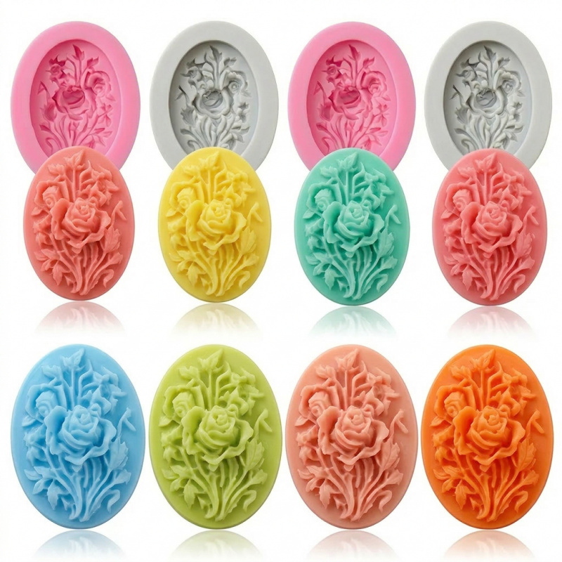 4 moules en silicone en forme  - Soap Making Silicone Molds avis et prix